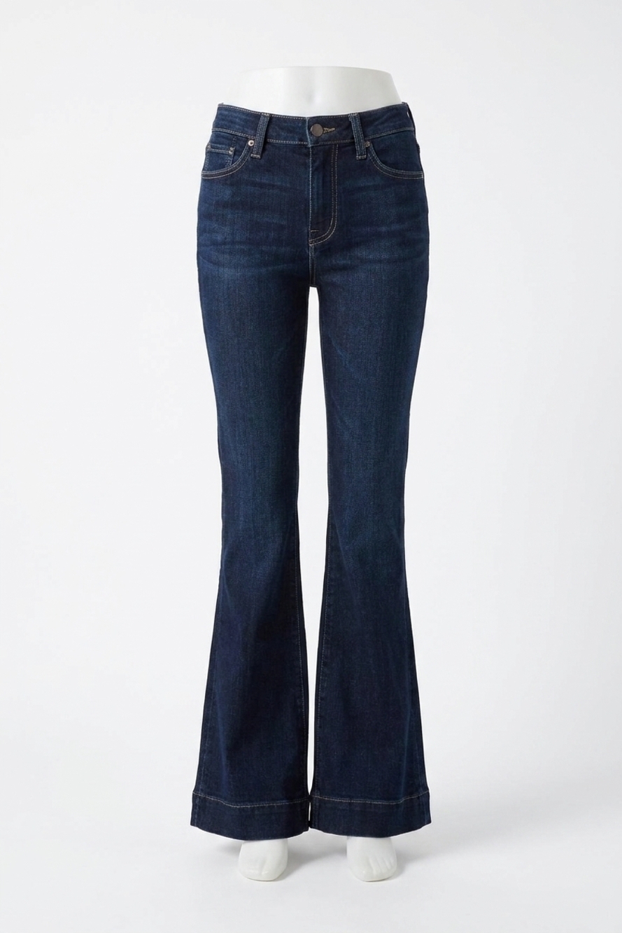NEW WRANGLER vanessa high rise trouser in dark blue